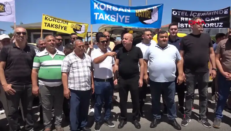 Belek'te Taksiciler Kontak Kapattı, Tartışmalar Büyüyor!