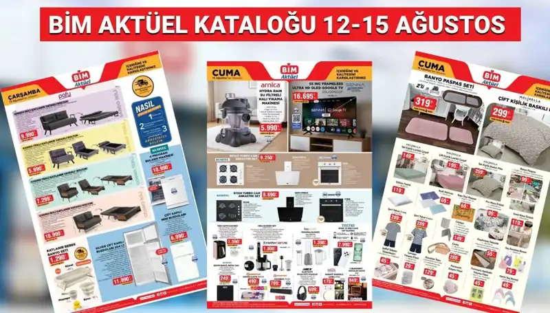 BİM 12-15 Ağustos Aktüel Kataloğu: Yeni Sürprizlerle Dolu!