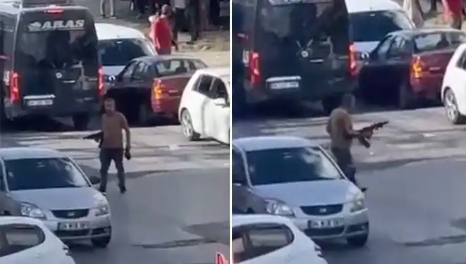 Başakşehir'de Korku Dolu Anlar: Pompalı Tüfekle Sokağa Çıkıp Yolu Kapattı!