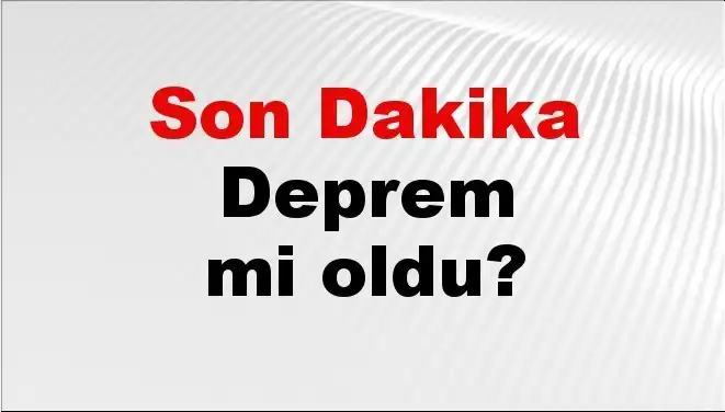 Kütahya’da Son Dakika Deprem Gelişmesi! Detaylar Burada